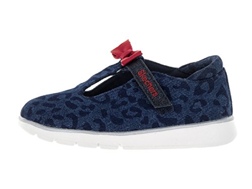 Skechers Toddlers Pureflex-Lil' Leopards Navy/Red Casual Shoe 12 Kids US2