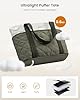 LOVEVOOK Tote Bags for Women, Lightweight Fluffy Handbag Quilted Teacher Nurse Bag, Women's Carry-On Bag for Work School Travel Gym #4