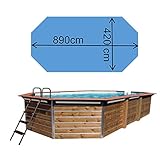 Piscine Bois Waterclip CALAYAN 890x420x129 cm hors sol octogonale