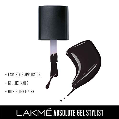 Image of Lakme Absolute Gel Stylist Color, Carbon, 12 ml