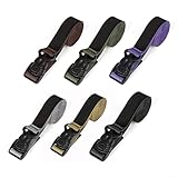 Gdfnmogo Confezione da 6 cinghie regolabili per attrezzi da campeggio, in nylon resistente, con chiusura a scatto, resistenza alla trazione 128 kg, sgancio rapido (6 pezzi, set intero da 60 cm)
