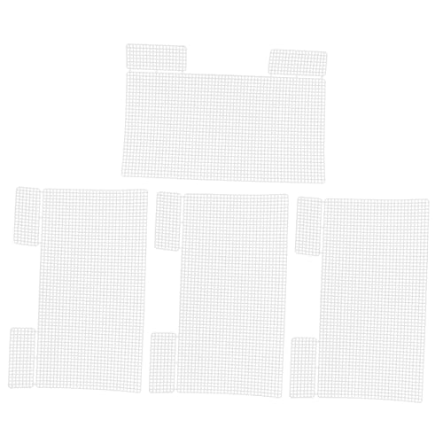 Veemoon DIY Mesh Sheets 4pcs Plastic Mesh for Bag Making Crochet Bag Supplies Screen Weave DIY
