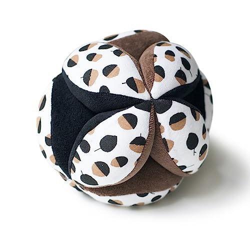 Image of Wee Gallery Sensory Clutch Ball - Developmental Activity for Babies and Toddlers - Visual Stimulation, Motor Skills, Soft Interactive Sensory Toy for Infant Play
