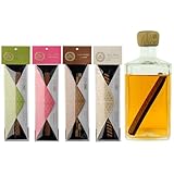 ウイスキー熟成スティック 樽風味 有明産業 国産 ミズナラスティック アメリカンオーク ヤマザクラ クリ ワイン 日本酒 ブランデー (各種1本計4本セット(ミズナラ×1,ヤマザクラ×1,クリ×1,アメリカンホワイトオーク×1))