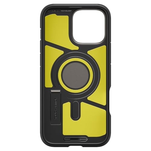 Image of Spigen for iPhone 16 Pro Case, Tough Armor (Ai) MagFit [Compatible with Magsafe] [Kickstand] [Military-Grade Protection] - Gunmetal