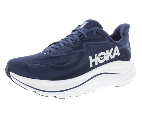 ホカオネオネ クリフトン 10 ワイド CLIFTON 10 WIDE メンズ ランニングシューズ NWT/ネイビー×ホワイト/26.5cm