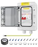 SPA Panel Disconnect GFCI Switch, 63A Circuit Breaker Box with Surge Protection, IP66 Weatherproof Circuit Breaker Disconnect GFCI Switch for Hot Tub, Not Compatible with 4-Wire