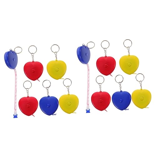 ARTIBETTER 2 Series Cinta Métrica En Forma De Corazón Medida Cinta De Medición En Forma De Corazón Cinta Métrica Corporal Para Hombres Regla De Cinta El Plastico Color Aleatorio 6 Piezas*2