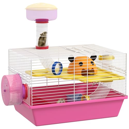 PawHut Cage à Hamster Rat Rongeur avec Plateforme,...