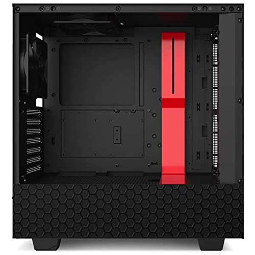 Skinit Decal Gaming Skin Compatible with NZXT H510 Compact ATX Mid-Tower Case - Skinit Originally Designed Black Hex Design