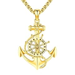 N-F-Anchor Necklace -Gold Plated