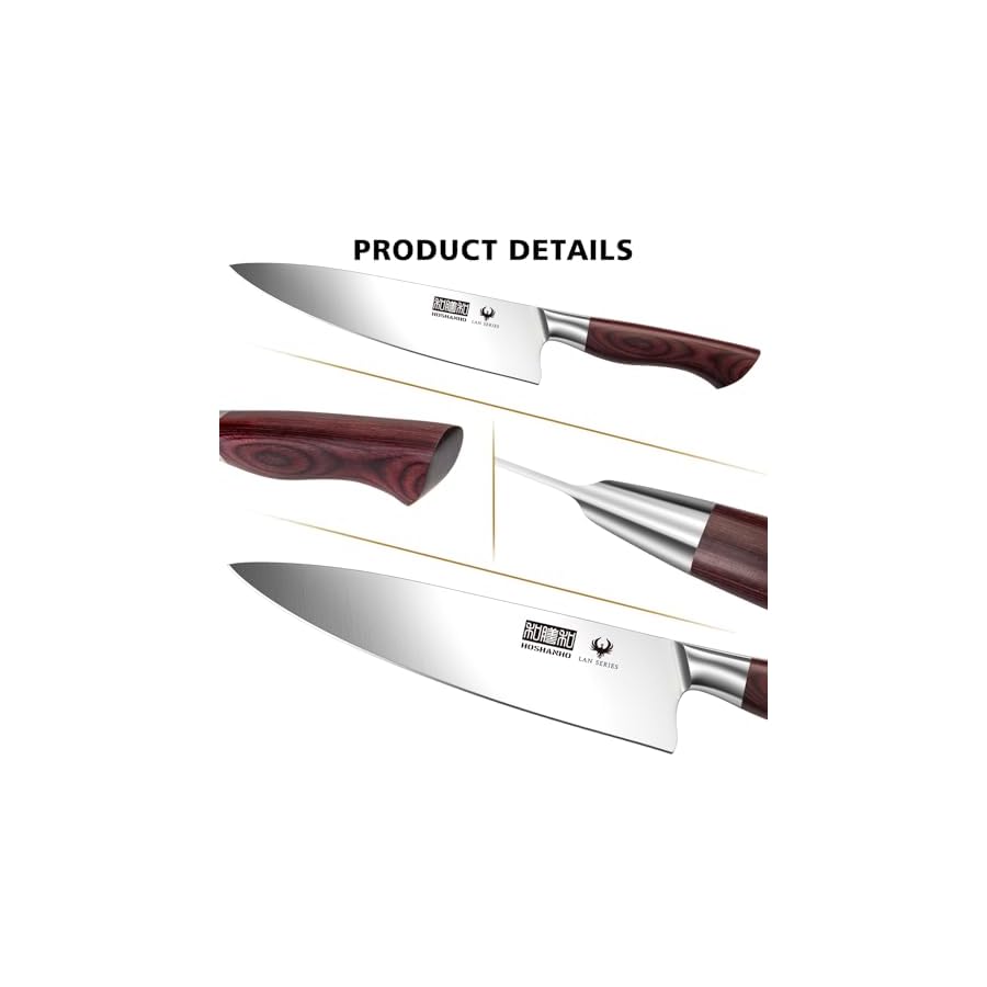 Kitchen-Knife-Set-with-Block-18-Piece-Super-Sharp-German-High-Carbon-Stainless-Steel-Chef-Knife-Set-Professional-Cutlery-Knife-Set-with-Sharpener HOSHANHO Kitchen Knife Set with Block 18-Piece, Super Sharp German High Carbon Stainless Steel Chef Knife Set, Professional Cutlery Knife Set with Sharpener
