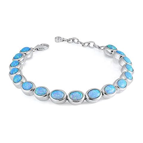 Pulsera de Ópalo Azul Ajustable Cover