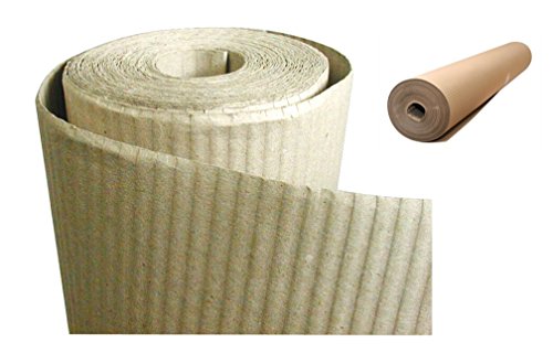 Pavpro - Rollo de cartón ondulado para proteger el suelo de la pintura - Dimensiones: 1 x 45 m - Linea: Eco