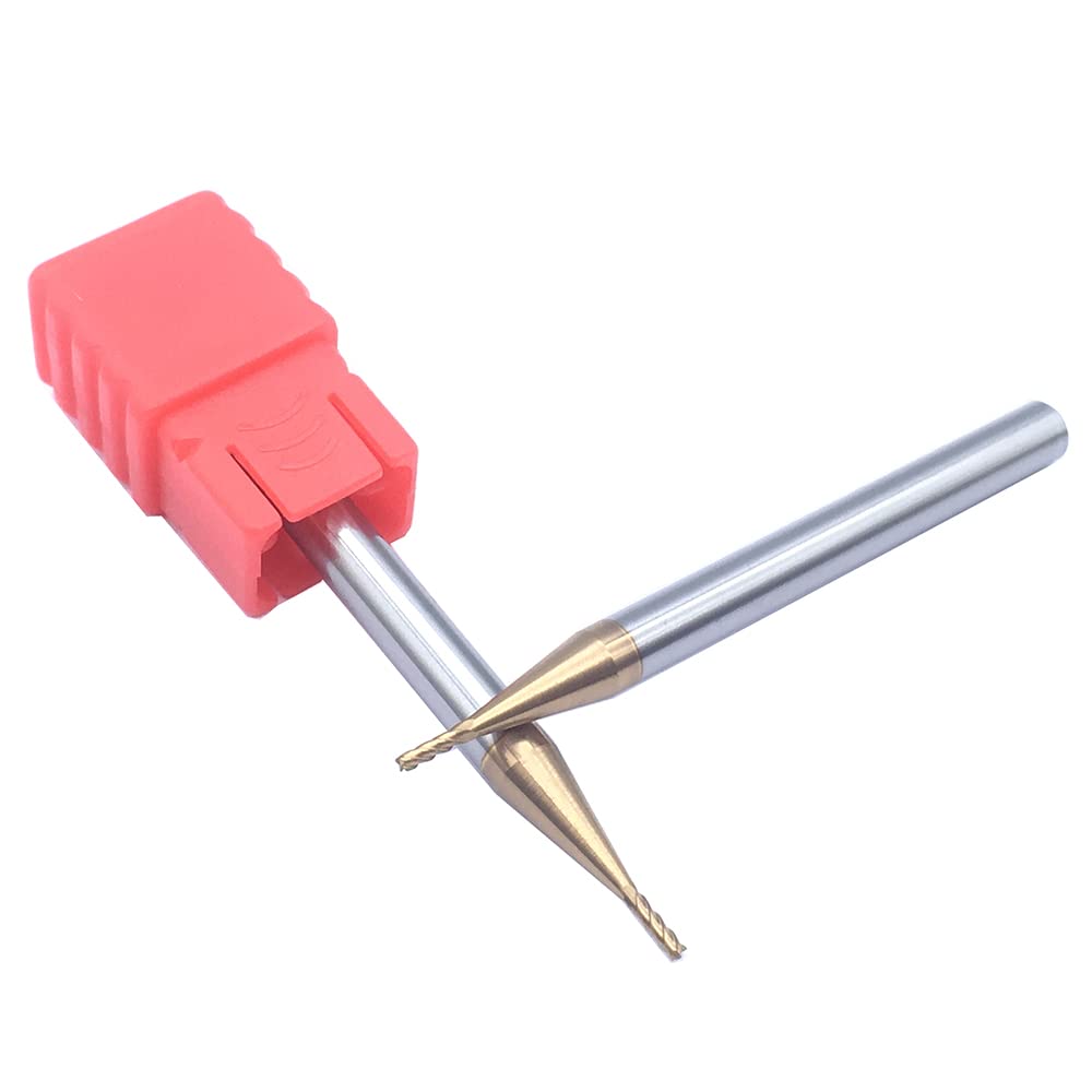 1Pcs HRC60 4F 1.0XD4X50L End Mill Flat Bottom Four Blade End Mill CNC Lathe Tungsten Steel Solide Carbide Endmills