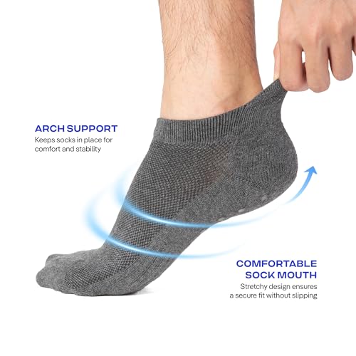 Image of CoolMate Mens Grip Socks, Non Slip Athletic Socks for Pilates, Yoga