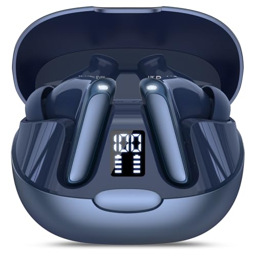 AI Kopfhörer Übersetzer, 3-in-1 Sprachübersetzer Kopfhörer 164 Sprachen mit App, 5 Übersetzungsmodi Echtzeit Übersetzer Ohrhörer, 48H Bluetooth 5.3 Übersetzer Kopfhörer für Lernen, Reisen, Kobaltblau
