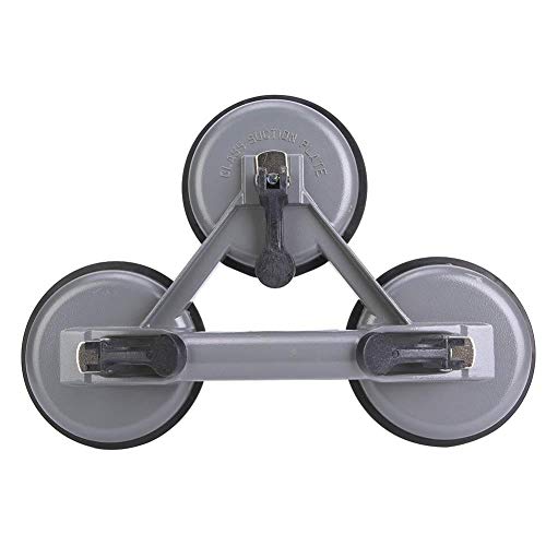 Glass Suction Cups,Heavy Duty Handle Aluminum Alloy Suction Cup Plate to Lift Large Glass/Floor Gap Fixer/Dent Fixer