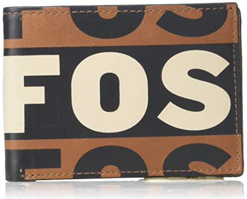 Fossil Men's Maury Leather Bifold Wallet, Cognac