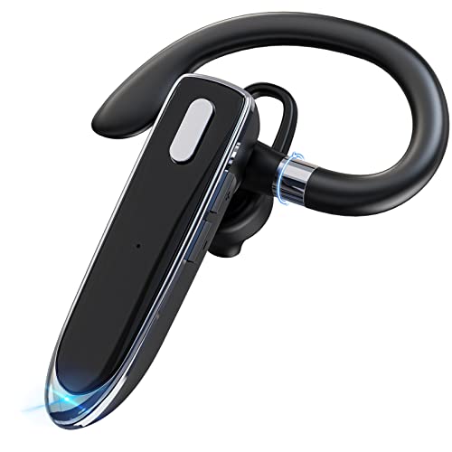 Auriculares Bluetooth con micrófono, auriculares Bluetooth 5.1 con CVC 8.0 Dual Mic 18Hrs HD manos libres, dos dispositivos conectados para iPhone Android smartphones y tablets Cover