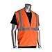 ANSI Type R Class 2 Value Zipper Solid Vest 302-WCENGZOR-L, (50)