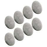 GARVALON 8 piezas Piedras para Pintar de Piedras Limpias para Manualidades DIY Decoración Jardín Acuarios Macetas Creativas