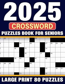 Paperback 2025 Crossword Puzzles Book For Seniors: Test Your Brain With 80 Challenge Crosswords, Solution Included Book