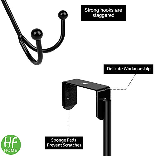 Hfhome DBHOOK03 2Packs Over The Door Double Hanger Hooks thumb #5