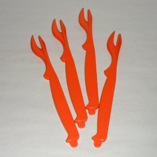 Sea-Sheller for Crab, Lobster, Shrimp - 4 pack (Orange) Color: Orange Model: (Home & Kitchen)