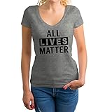 Photo Gallery all lives matter camicia donna con scollo a v grigio size xxl Photo Gallery all lives matter camicia donna con scollo a v grigio size xxl