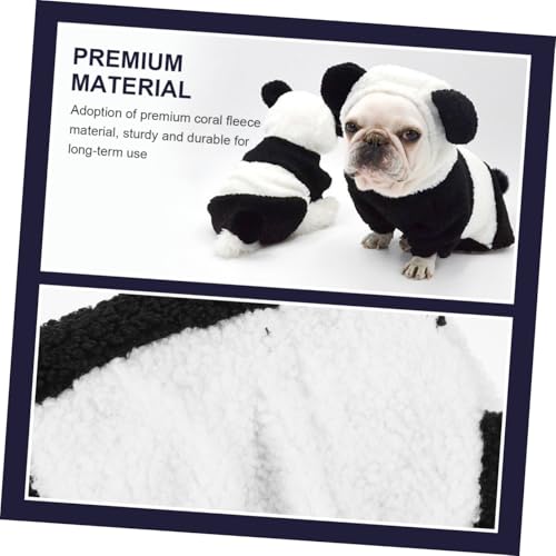 Disfraz Panda para Perro Talla M Ropa Cómoda y Ligera miniatura 4