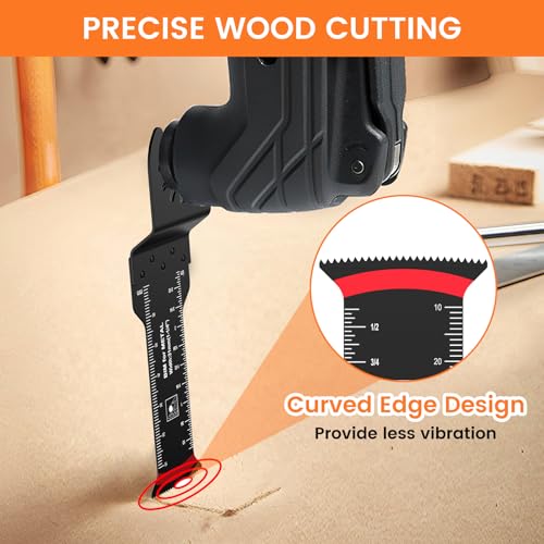 Oszillierende Sägeblätter 10PCS,Multitool Sägeblätter,Bi-Metall,zum Schneiden von Metall, Holznägeln, Schrauben Universal Schnellwechsel Oszillierendes Zubehör