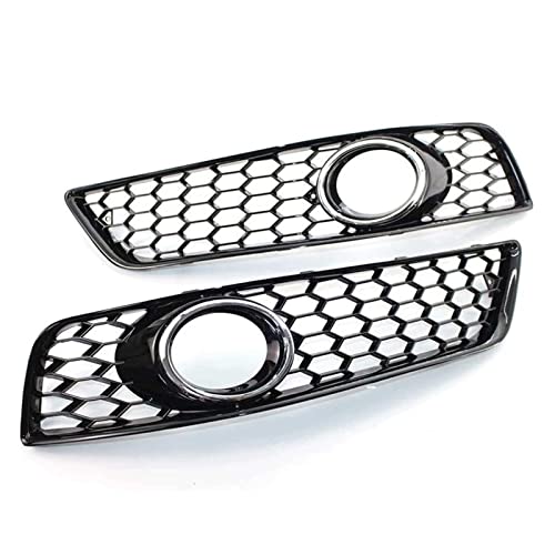 Rejilla de parachoques para coche A3 8P 2009-2012, par de rejillas con agujeros antiniebla cromo