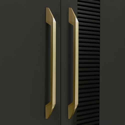 Image of Plantex Cabinet Handle /Kitchen Cabinet Door Handle /Wardrobe /288 mm Cupboard Handle /Door Pull-Push Handle for Home /Office - Pack of 2 (Brass Antique)