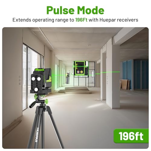 image for Huepar Laser Level with 60in Tripod, 1/13 High Accuracy Self Leveling 
