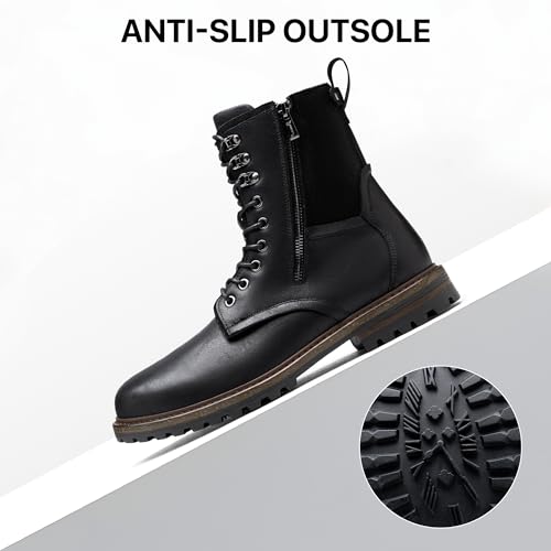 Image of JOUSEN Boots for Men Leather Casual Dress Shoes combat Boots men