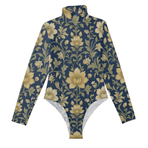 Body manga larga para mujer GuoChe moderno tipo body moldeador para salir con cuello alto