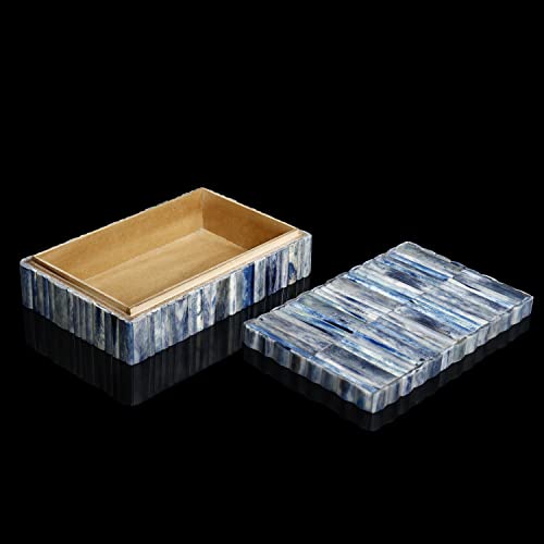 Handicrafts Home 8x5x2 Handmade Ivory Decorative Storage Box, Boho Memory & Keepsake Organizer, Multipurpose Treasure Boxes - Image 3