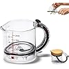 4-in-1 Measuring Cup with Adjustable Base, Multi-Functional Push Measuring Cup with Scraper-Style Seal Base, No Waste Design for Cooking and Bakings (1PC)