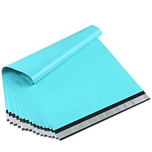 UCGOU Poly Mailers 9×12 Inch Teal 200 Pack Shipping Bags #3 Strong Mailing Envelopes Boutique Packaging Postal Self Seal Adhesive Waterproof and Tear Proof Small Business for Clothes Books