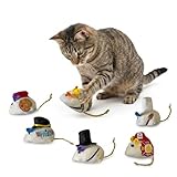 SPOT Mice at Work Cat Toys, Catnip Filled Plush Mice for Indoor Cats, Lightweight Toy Mice with Career Designs, for Single or Multi Cat Homes, 3 in, 6 Count