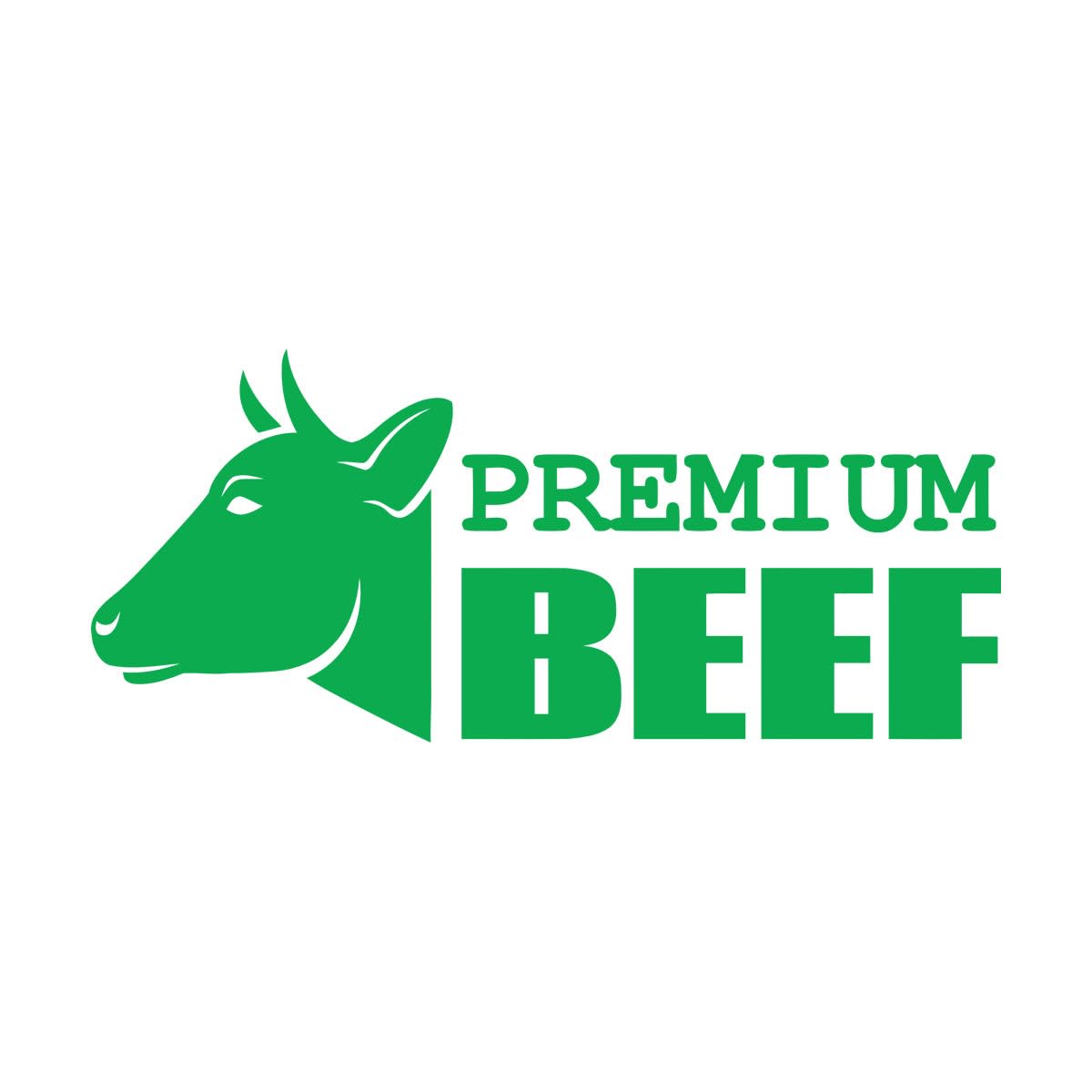 Kitchen Premium Beef Fresh Meat Steak Wall Decals 34.5x75.3cm Multiple Size Options Large Green — image 1