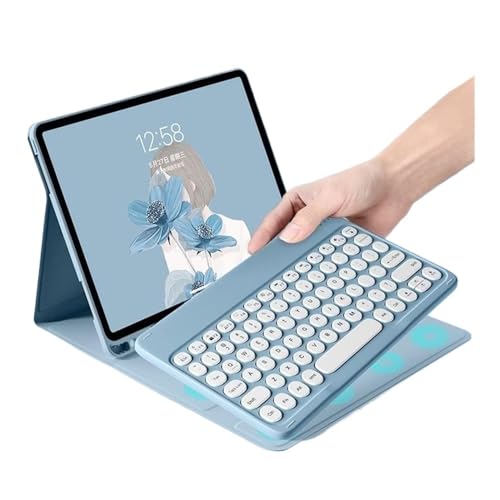 Clavier et souris pour Samsung Galaxy Tab S9 étui rose JiuRui - 3