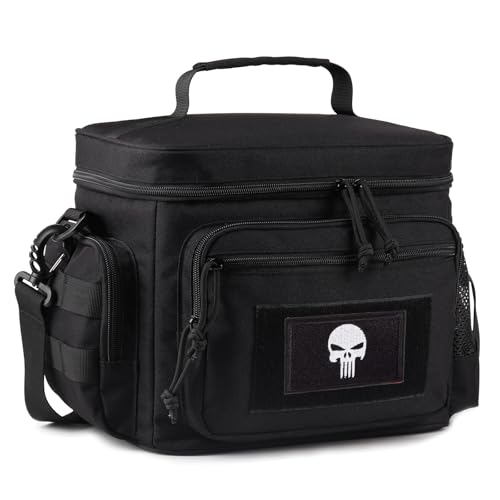 Bunnychic Sac Repas Homme – Sac Isotherme Tactique avec Système MOLLE, Étanche et Anti-Fuite, Glacière Isolante pour Adultes, Femmes ou Hommes, avec...
