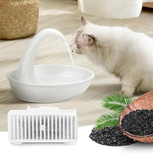 Kopinma T-Geformte Filter Pet Wasserbrunnen Filter Nachfüllung für Pioneer Mini und Swan Haustier Trinkbrunnen 6 Stück