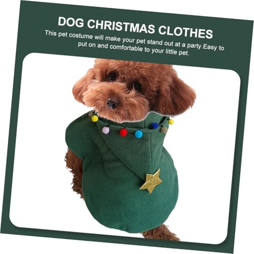 Disfraz de árbol de Navidad para perro talla M liviano miniatura 4