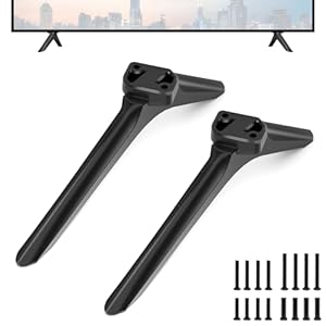 TV Legs for Hisense, NOT Universal TV Base Pedestal Feet, Exclusive for Hisense 40A4GTUK 43A7000FTUK 43AE7000FTUK 50A7100FTUK 50A6BGTUK 55A7100FTUK TV Model, Please Check Your TV Model