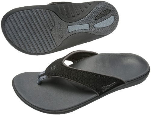 Spenco Polysorb Total Support Yumi Sandals, Black/Black, Women's 7