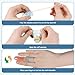 4PCS Waterproof Finger Protectors with Nursing Bandage, Reusable Nail Protector, Durable Silicone Waterproof Finger Cover Sleeve for Shower Swimming Pedicure Manicure Nail Soaking and Wound Protection