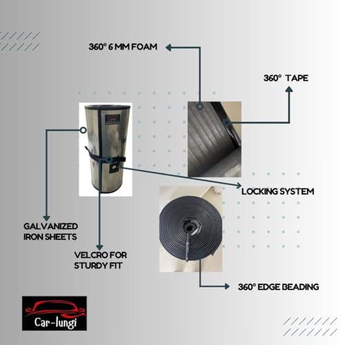 Image of Car-Lungi (A Rat Protection Steel Cover for Cars) | GI Sheet Forming a 360 Barrier Around Your Car to Stop Rodent Entering The Engine Bay (HatchBack-40 Feet) Fits for Cars Like:I20 /Baleno /Swift etc.